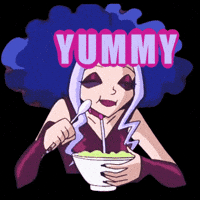 Eligatorr_ yummy miam bon appetit stormy GIF