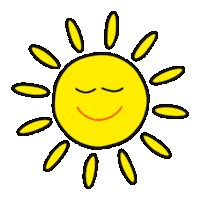 Sunny Day Sun Sticker