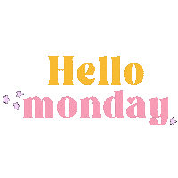 Monday Hello Sticker