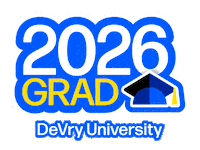Commencement Sticker by DeVry University