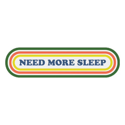 Tired Text Sticker