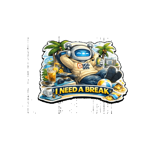 Tired Break Time Sticker by Digi 995
