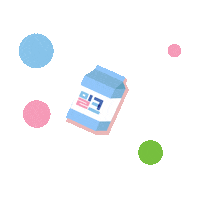 Fun Milk Sticker by Coca-Cola Korea