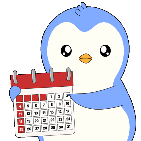 Booking See You Sticker by Pudgy Penguins