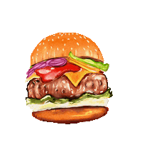Skushdesigns party hungry yummy eat Sticker