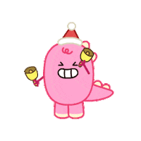 Christmas Cute Dinosaur Sticker by DINOSALLY