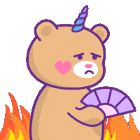 Heat Wave Help Sticker by Jessica Lau