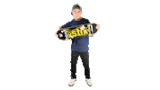 Turn Up Skateboarder Sticker by Dew Tour