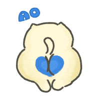 Shaking Blue Color Sticker