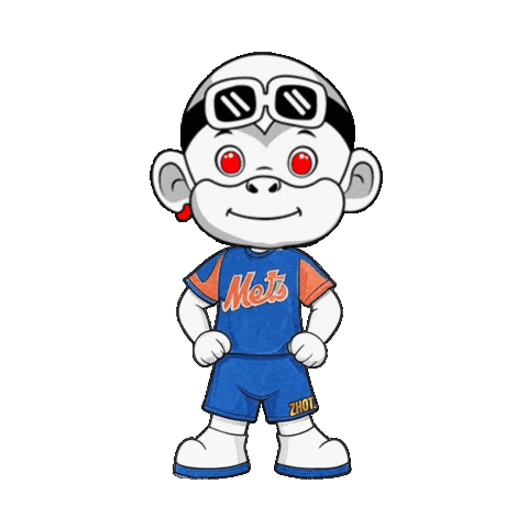 New York Mets Smile Sticker by Zhot