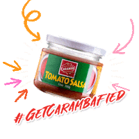 carambafoods hot spicy salsa spice Sticker