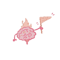 Stressed Brain Sticker