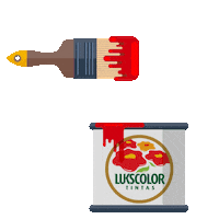 spray azul Sticker
