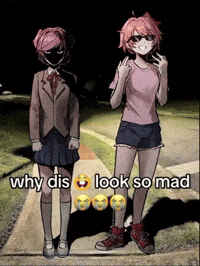 omega1010 ddlc natsuki doki sayori GIF