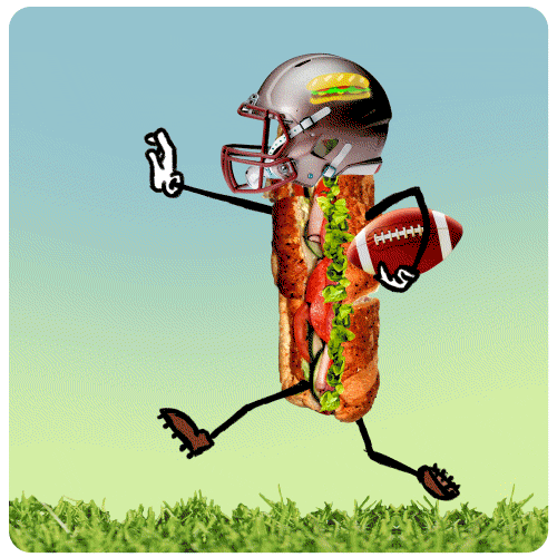 Football Pizza GIF by Chris Timmons