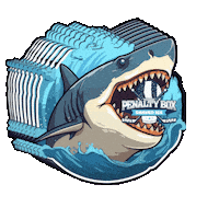 Shark Shavedice Sticker by Penalty Box Shaved Ice