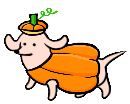 Dog Halloween Sticker by Stefanie Shank