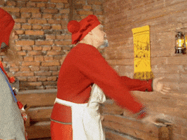 everwhatproductions cook elf finland santa claus office GIF