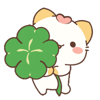 Cat Clover Sticker