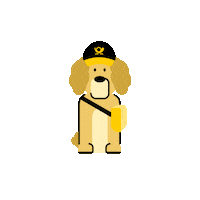 Hund Postbote Sticker by Deutsche Post DHL