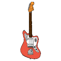 guitar jaguar Sticker by @brokeguitars