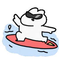 Surfing Sticker by おめがちゃん