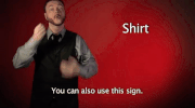 sign language shirt GIF by Sign with Robert