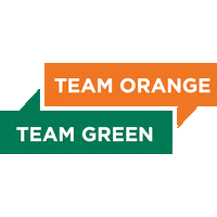 summitschoolws team green team orange summitschoolws summit school Sticker