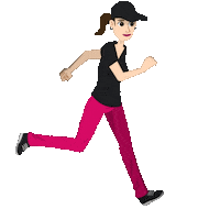 Run Running Sticker by LIMARP
