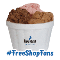 FreeShopHelados delivery ice cream helado dulce Sticker