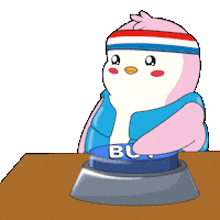 Penguin Invest Sticker by Pudgy Penguins