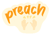 potutoo orange sunday church yas Sticker