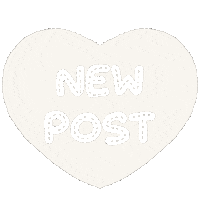 Heart Post Sticker
