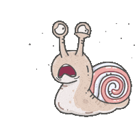 supersnail_kr snail 놀람 당황 달팽이 Sticker