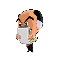 Angry J Jonah Jameson Sticker by Spider-Man