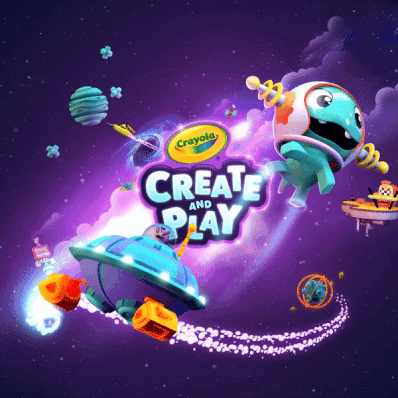 CrayolaCreateandPlay space education learning cap GIF