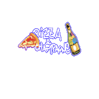 Food Pairing Pizza Sticker by Teo KayKay