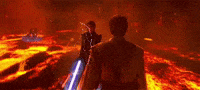 Rustyyus fight lightsaber anakin revenge of the sith GIF