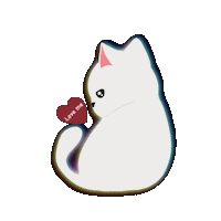 moonandace love cat hungry sleep Sticker
