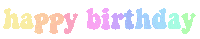 Happy Birthday Party Sticker
