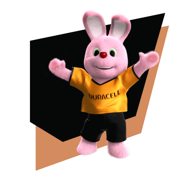 happy jump Sticker by Duracell Bunny