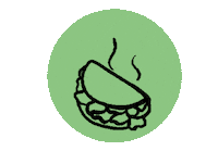 Kebab Sticker by Good Shit Vegan