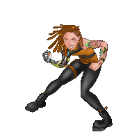 Velaviee fight robot tattoo punch Sticker