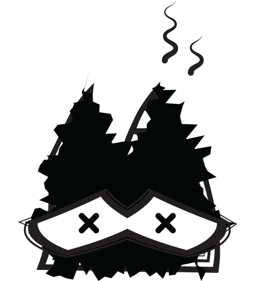 Burnout Dee Sticker by Stamatia Alexaki