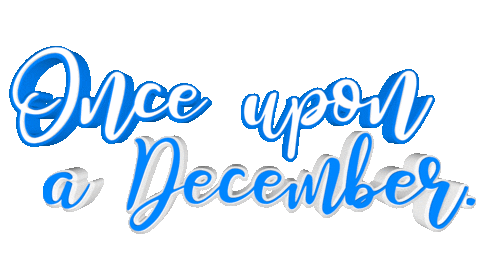 Once Upon A December Christmas Sticker by OpticalArtInc.