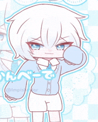 impishrider kawaii anime boy ceres pastel blue GIF