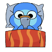 Tired In Bed Sticker by Cozy the Penguin