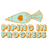 Mirror Piping Sticker by Funny Face Bakery