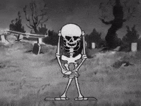 Halloween Skeleton GIF by Squirrel Monkey