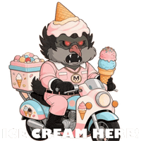 Melting Ice Cream Sticker
